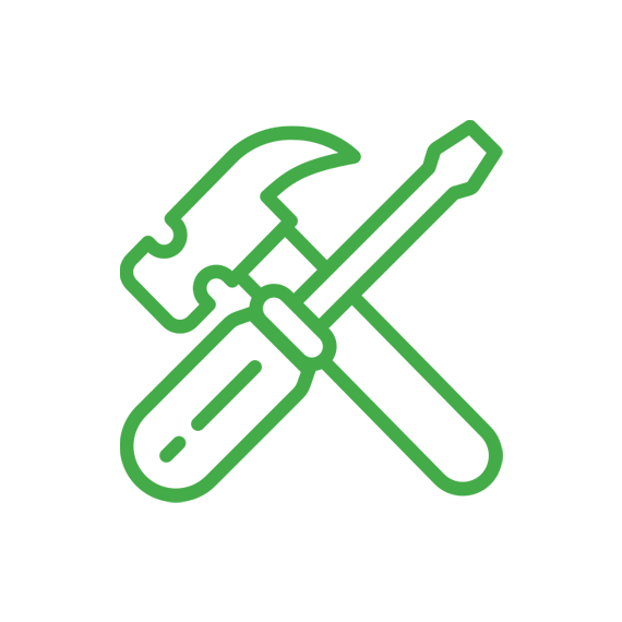 Construction and renovation cleaning icon